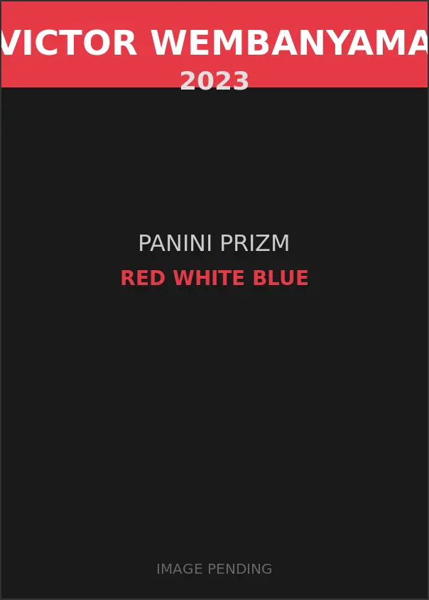 Victor Wembanyama 2023 Panini Prizm Red White Blue Card