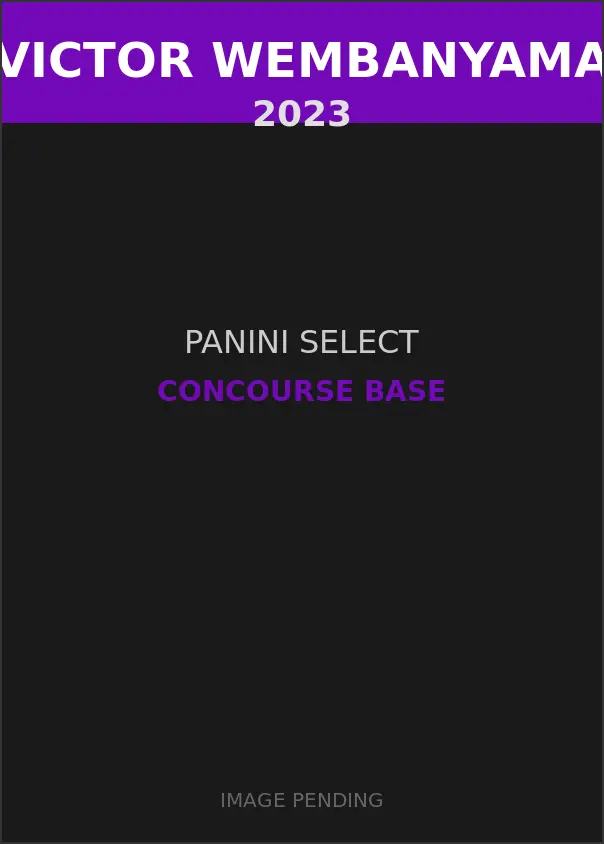 Victor Wembanyama 2023 Panini Select Concourse Base Card