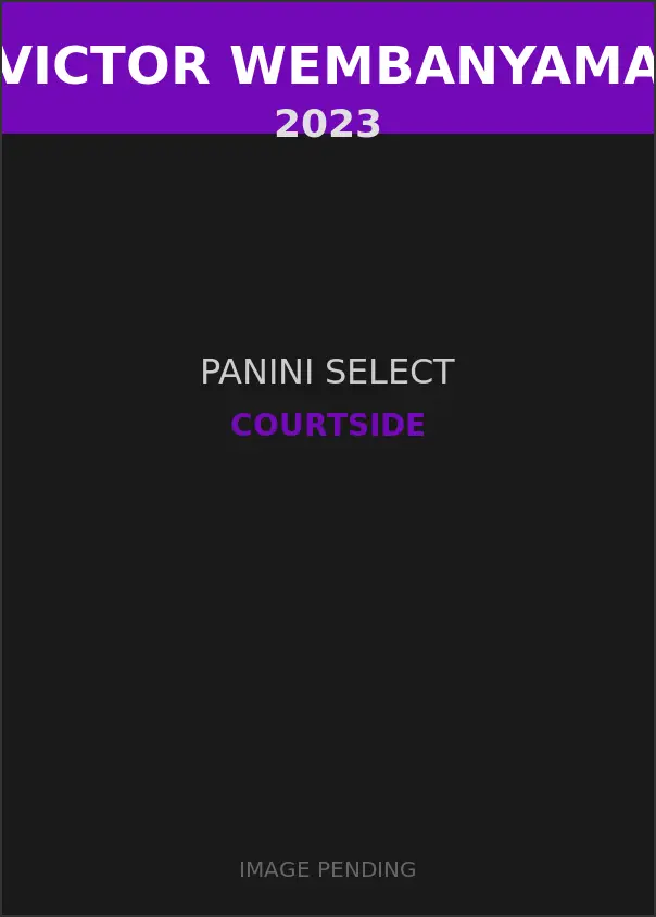 Victor Wembanyama 2023 Panini Select Courtside Card