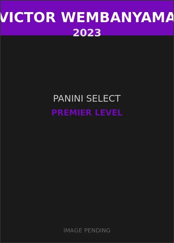 Victor Wembanyama 2023 Panini Select Premier Level Card