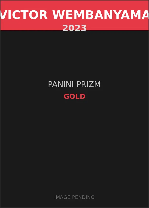 Victor Wembanyama 2023 Panini Prizm Gold Card