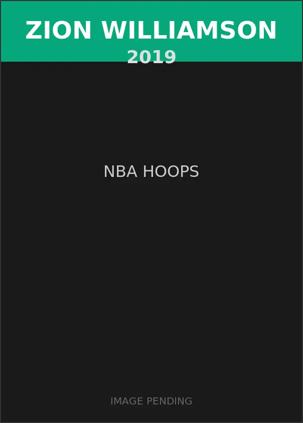 Zion Williamson 2019 NBA Hoops Card