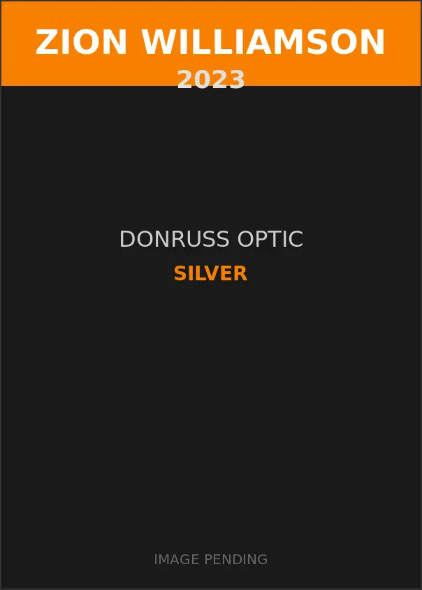 Zion Williamson 2023 Donruss Optic Silver Card